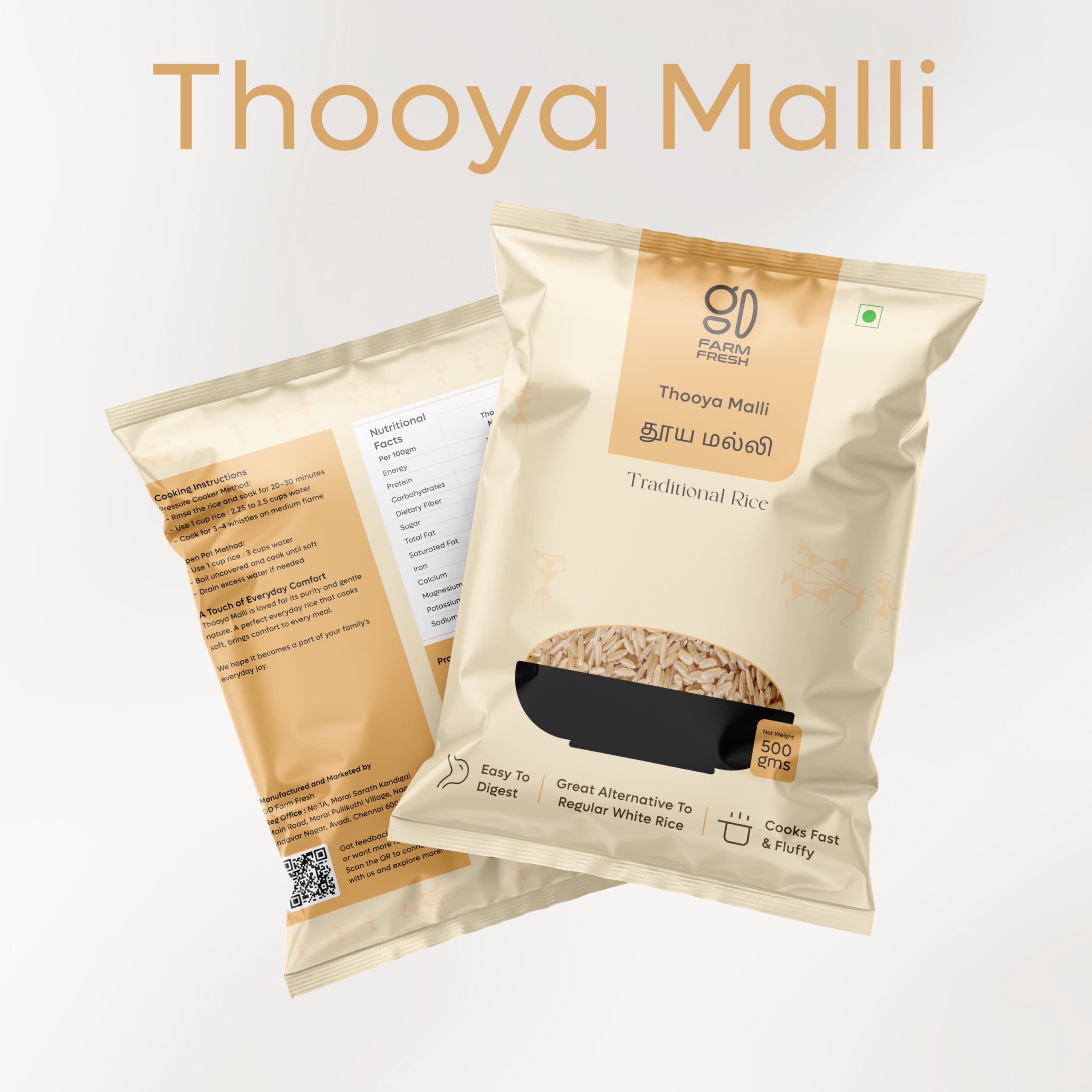 Thooya Malli Rice, Authentic Traditional Rice