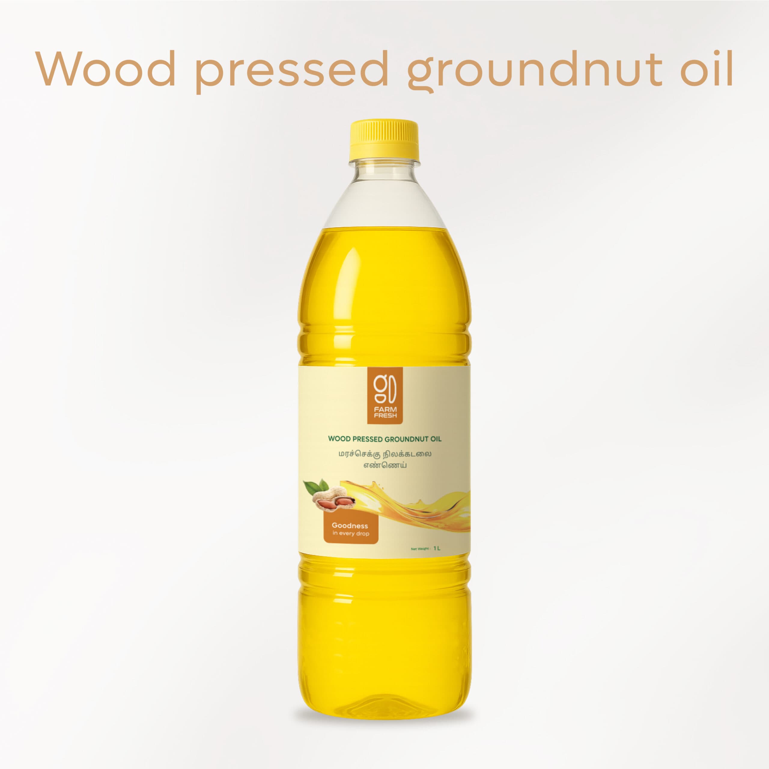 Groundnut Oil, Pure Cold Pressed & Natural